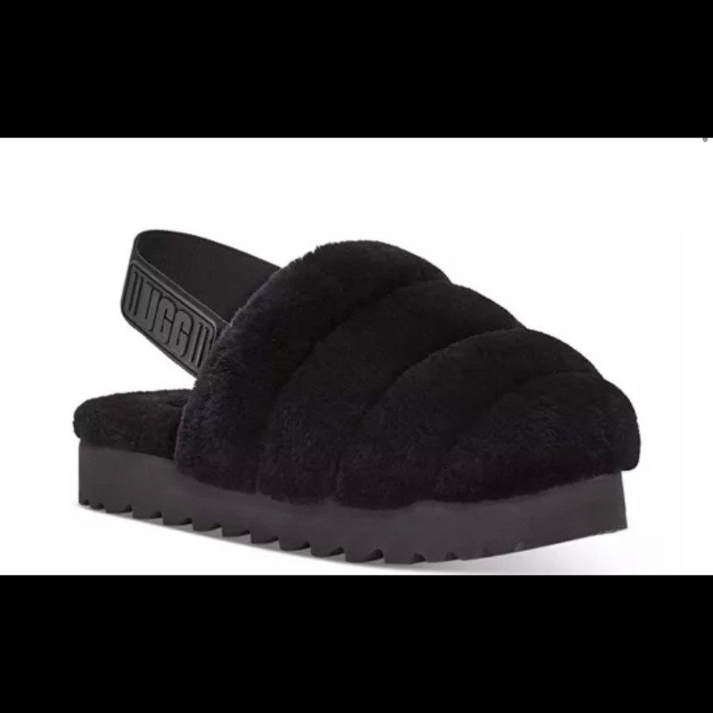 NWT- Women's Super Fluff Slipper Slingback Sandals